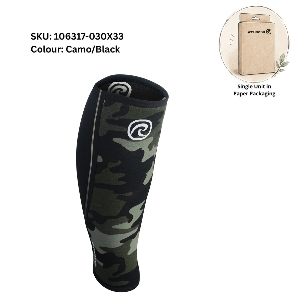 Rehband RX Shin/Calf Sleeve 5mm